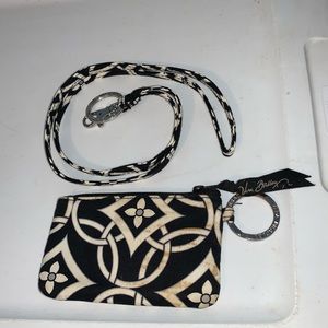 Wallet and lanyard combo. Vera Bradley.